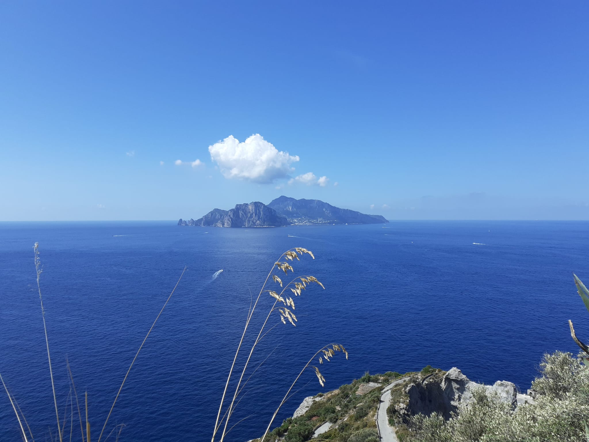 Il mare e l’isola di Capri